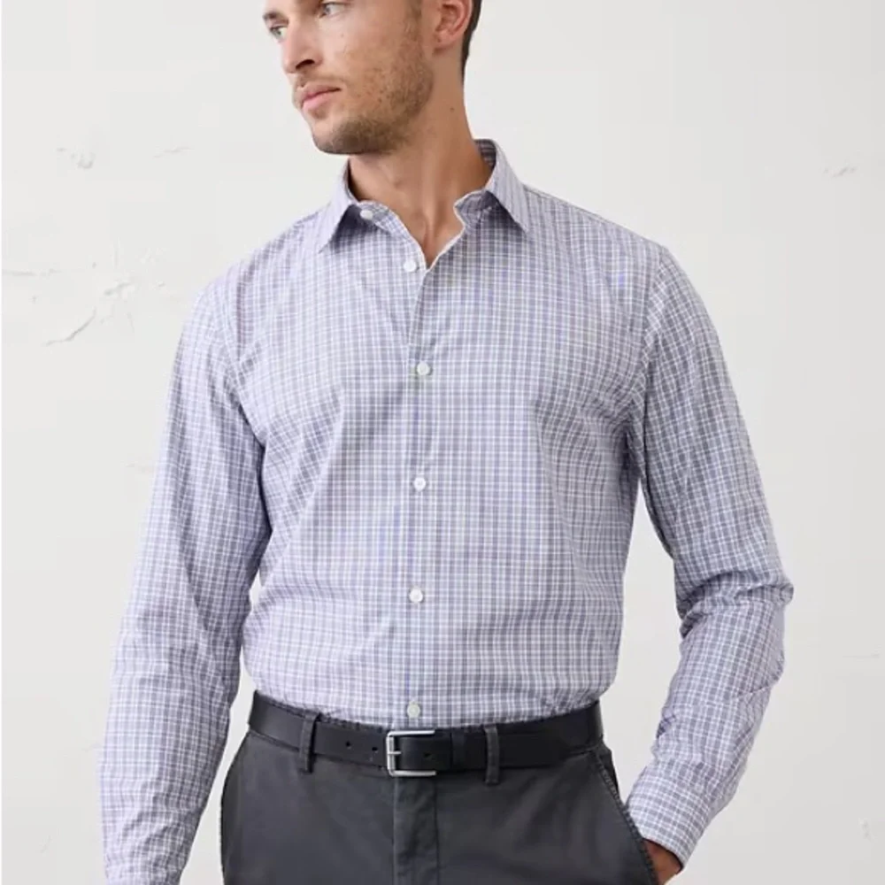 BANANA REPUBLIC ATHLETIC-FIT DRESS SHIRT‎ NWT SIZE L